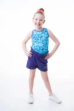 Wehkamp De zoete zusjes x 4president top amira met all over print blauw/roze aanbieding