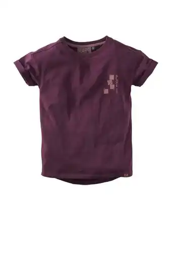 Wehkamp Z8 t-shirt gosse met backprint aubergine aanbieding