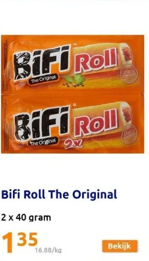 Action Bifi roll the original aanbieding