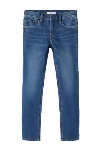 Wehkamp Name it kids slim fit jeans nkmsilas dark blue denim aanbieding