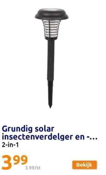 Action Grundig solar insectenverdelger en -... 2-in-1 aanbieding