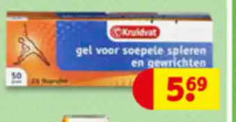 Kruidvat Kruidvat Gel voor soepele spieren en gewrichten aanbieding