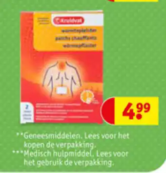 Kruidvat Kruidvat Warmtepleisters aanbieding