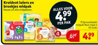 Kruidvat Kruidvat Luiers en luierbroekjes midpack aanbieding