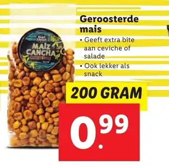 Lidl Geroosterde mais 200g aanbieding