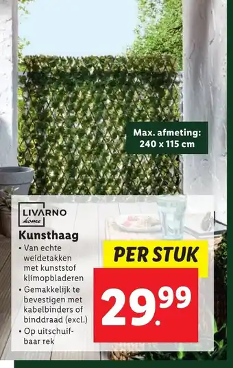 Lidl LIVARNO home Kunsthaag aanbieding