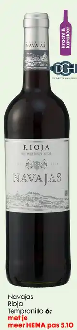 HEMA Navajas Rioja Tempranillo IV aanbieding