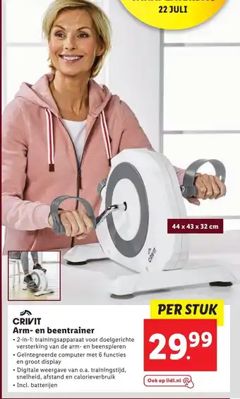 Lidl CRIVIT Arm- en beentrainer aanbieding