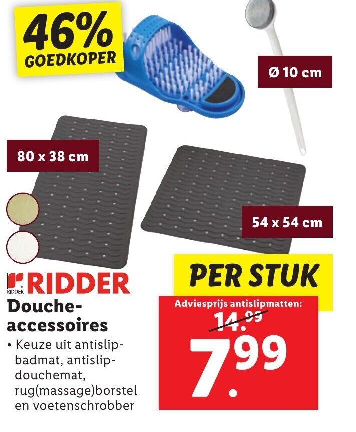 RIDDER Doucheaccessoires aanbieding bij Lidl