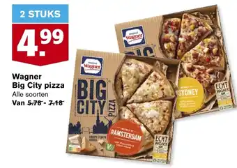 Hoogvliet Wagner Big City pizza Alle soorten aanbieding