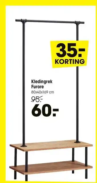 Kwantum Kledingrek furore aanbieding