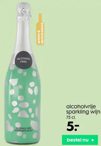 HEMA Allcoholvrije sparkling wijn 75 cl aanbieding