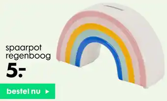 HEMA Spaarpot regenboog aanbieding