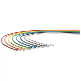 Conrad Lapp 24441253 rj45 netwerkkabel, patchkabel cat 6a s/ftp 5.00 m wit snagless, afscherming totaal, pair afscherming, folie afs aanbieding