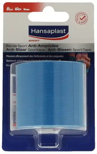 De Online Drogist Hansaplast anti-blaar sporttape 1st aanbieding