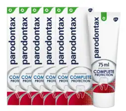 De Online Drogist Parodontax tandpasta whitening complete protection - voordeelverpakking 6x75ml aanbieding