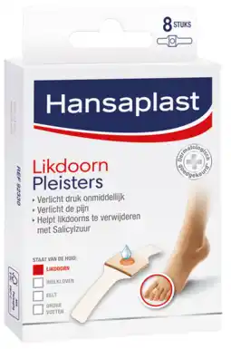 De Online Drogist Hansaplast likdoornpleisters 8st aanbieding