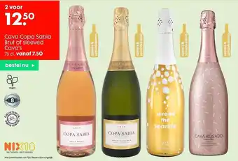 HEMA Cava Copa Sabia Brut Of Sleeved Cava's aanbieding