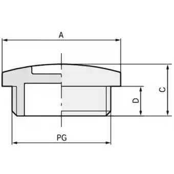 Conrad Lapp 52005949 skindicht blk pg 7 ral 7035 lgy blindstop pg7 polystereen grijs-wit (ral 7035) 100 stuk(s) aanbieding