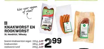 Ekoplaza Knakworst En Rook Worst aanbieding