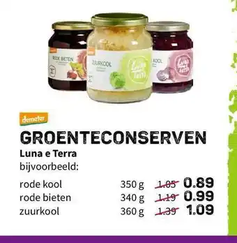 Ekoplaza Groenteconserver Luna E Terra aanbieding