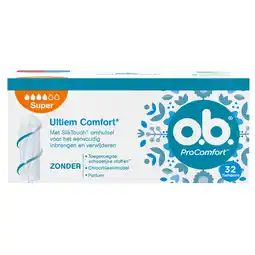 De Online Drogist Ob procomfort tampons super 32st aanbieding