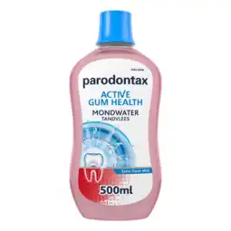 De Online Drogist Parodontax extra fresh mint mondwater - voor gezond tandvlees 500ml aanbieding