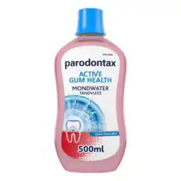 De Online Drogist Parodontax extra fresh mint mondwater - voor gezond tandvlees 500ml aanbieding