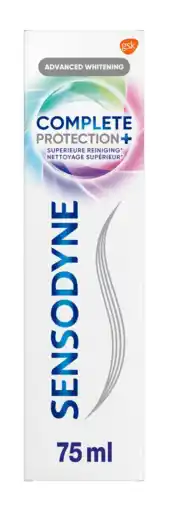 De Online Drogist Sensodyne complete protection + advanced whitening tandpasta 75ml aanbieding