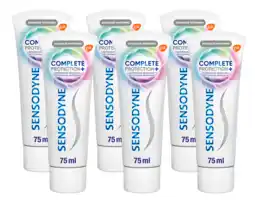 De Online Drogist Sensodyne complete protection + advanced whitening tandpasta 6x75ml aanbieding