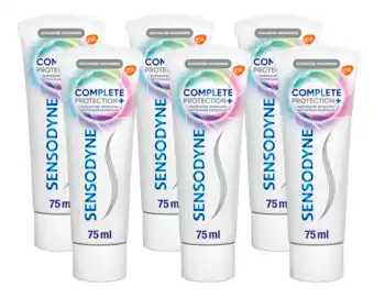 De Online Drogist Sensodyne complete protection + advanced whitening tandpasta 6x75ml aanbieding