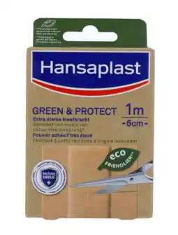 De Online Drogist Hansaplast pleisters green & protect 1m x 6cm 1st aanbieding