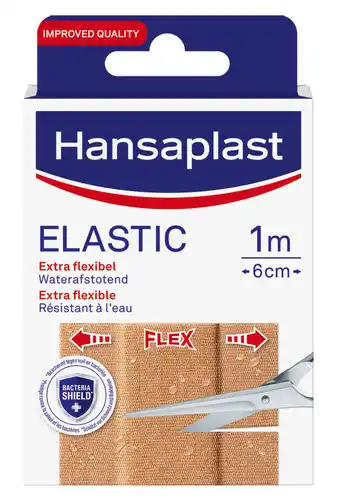 De Online Drogist Hansaplast pleisters elastic 1m x 6cm 1st aanbieding