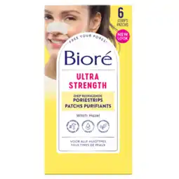 De Online Drogist Biore ultra diep reinigende porie-strips neus 6st aanbieding