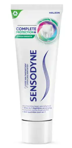 De Online Drogist Sensodyne complete protection + fresh breath tandpasta 75ml aanbieding