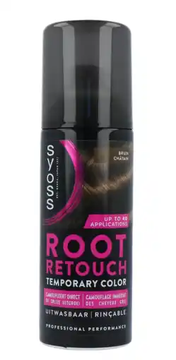 De Online Drogist Syoss uitgroeispray middenbruin 120ml aanbieding