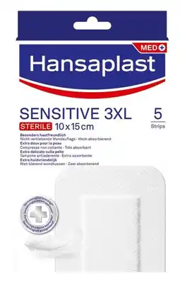 De Online Drogist Hansaplast pleisters sensitive xxxl 5st aanbieding