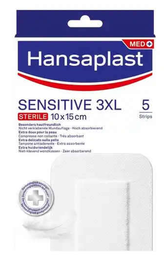 De Online Drogist Hansaplast pleisters sensitive xxxl 5st aanbieding