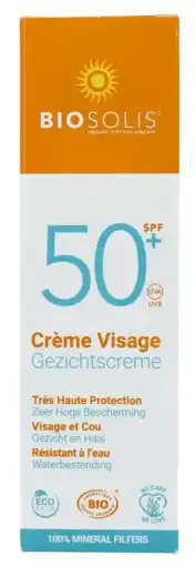 De Online Drogist Biosolis gezichtscrème spf50 50ml aanbieding