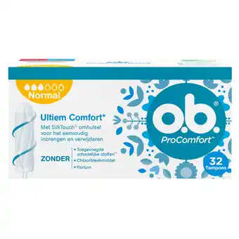 De Online Drogist Ob procomfort tampons normal 32st aanbieding