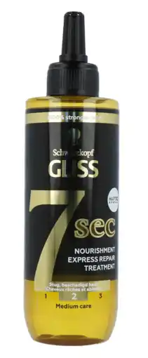 De Online Drogist Schwarzkopf gliss kur 7sec oil nutritive 200ml aanbieding