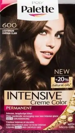 De Online Drogist Poly palette intensive crème color 600 licht bruin 115ml aanbieding