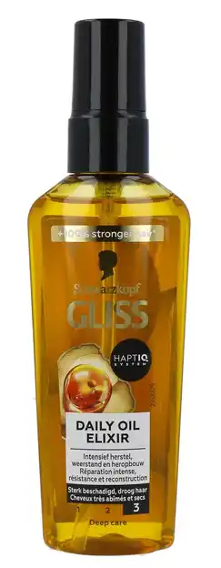 De Online Drogist Schwarzkopf gliss kur elixer ultimate repair oil 75ml aanbieding