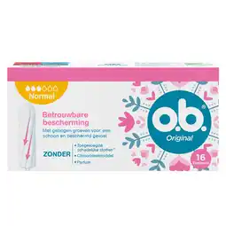 De Online Drogist Ob original tampons normal 16st aanbieding