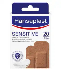 De Online Drogist Hansaplast pleisters sensitive strips - medium 20st aanbieding