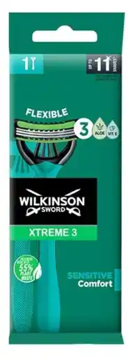 De Online Drogist Wilkinson xtreme 3 sensitive wegwerpscheermesje 1st aanbieding