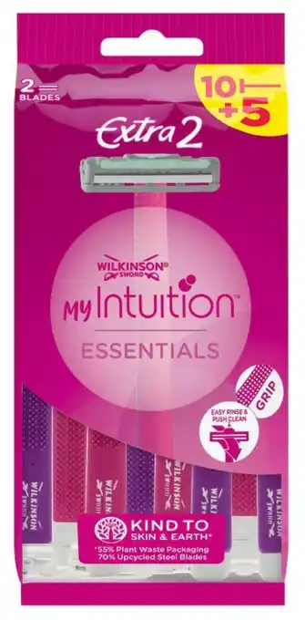 De Online Drogist Wilkinson extra 2 essentials wegwerpscheermesjes 15st aanbieding