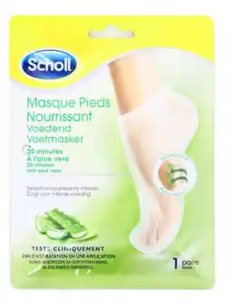 De Online Drogist Scholl voedend voetmasker aloë vera 1pr aanbieding