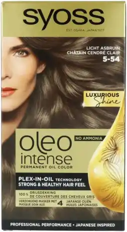 De Online Drogist Syoss oleo intense 5-54 licht asbruin 1st aanbieding