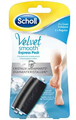 De Online Drogist Scholl velvet smooth express pedi rollers regular 2st aanbieding
